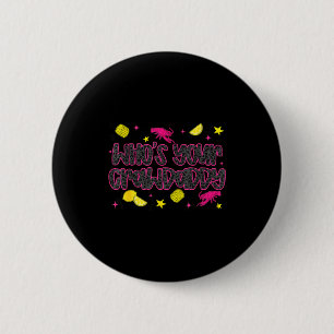 Who’s crawdaddy crawfish boil southern lemon 6 cm round badge