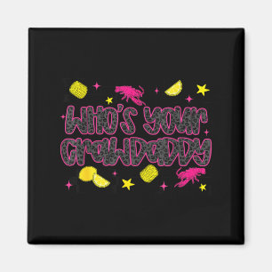 Who’s crawdaddy crawfish boil southern lemon magnet