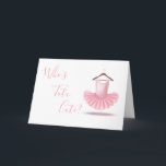 Who’s Tutu Cute Ballerina Pink Girly Birthday Card<br><div class="desc">Who’s Tutu Cute?  You are!  Elegant ballerina pink tutu for the girly girl in the family who is having a birthday.  Sweet sentiment inside with the pretty tutu on the inside too.</div>
