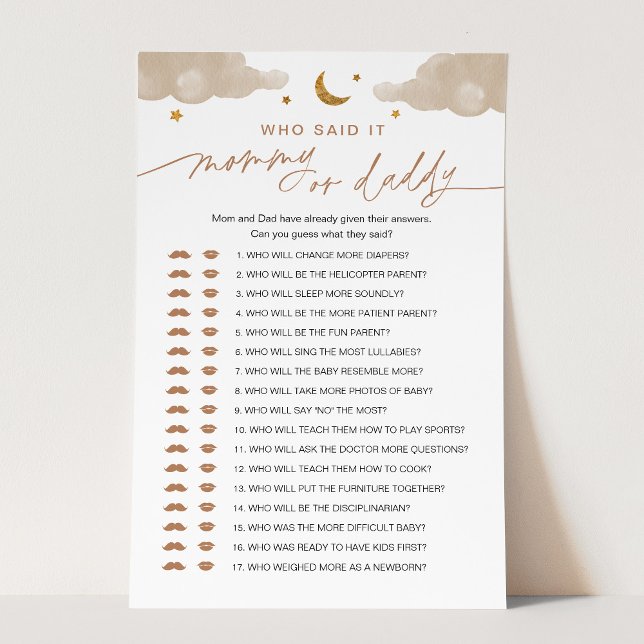 Who Said It Mummy or Daddy Baby Game Twinkle Star (Creator Uploaded)