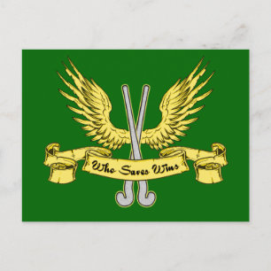 Who Saves Wins Field Hockey Postcards