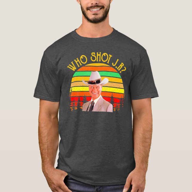 Who shot J R vintage shiirt T-Shirt (Front)