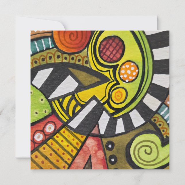 WHO SLICED MY TOMATO WITH A CUBIST KNIFE? INVITATION (Front)