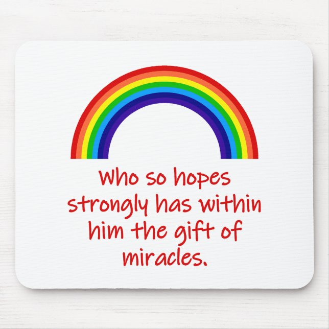 Who So Hopes Strongly  Mouse Pad (Front)