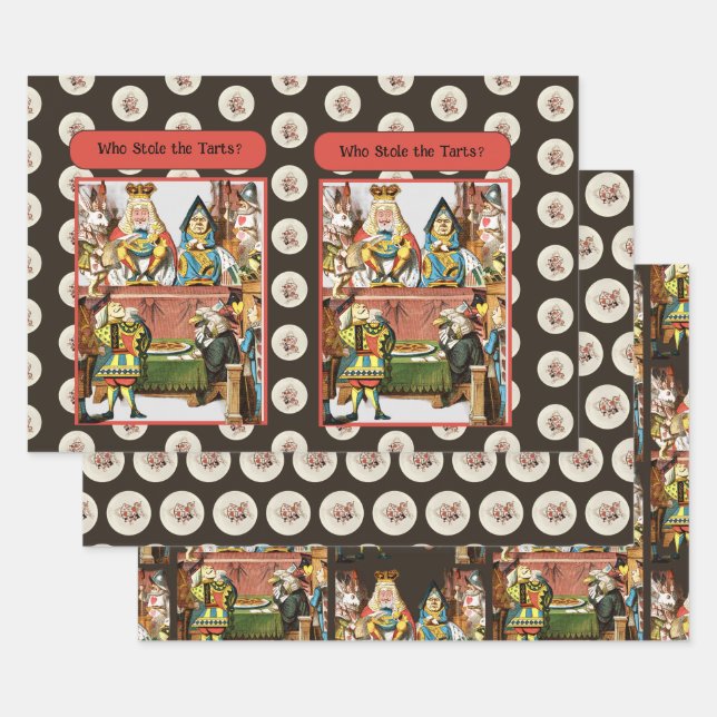 Who Stole the Tarts? King Queen Wrapping Paper Sheet (Set)