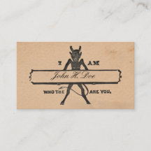 "Who the Devil are You" Victorian Calling Cards V1