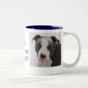 Who threw that snowball Two-Tone coffee mug
