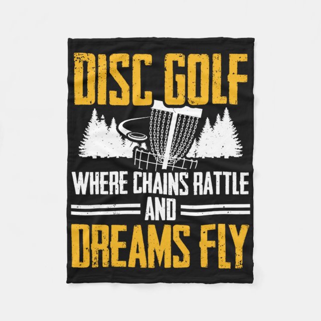 Who To Play Disc Golf _1  Fleece Blanket (Front)