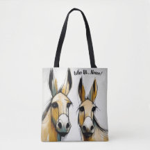 Who Us... Noooo! Funny Donkey Tote