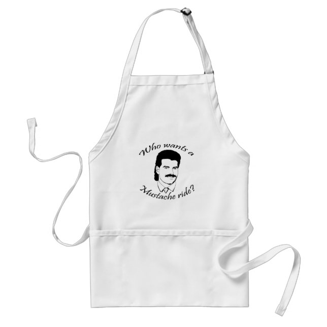Who Wants a Moustache Ride? Standard Apron (Front)