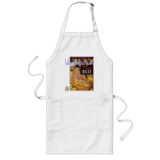 Who Wants Meat Long Apron (Front)