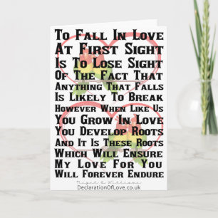Who Wants To Fall In Love Card