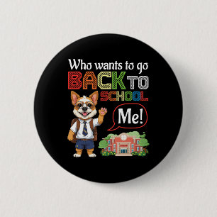 Who Wants To Go Back To School Brussels Griffon Do 6 Cm Round Badge
