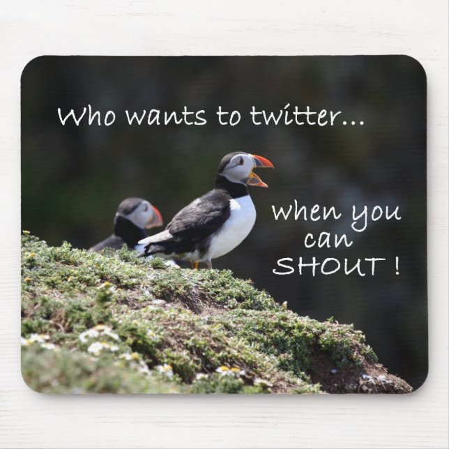 Who wants to twitter mousemat (Front)