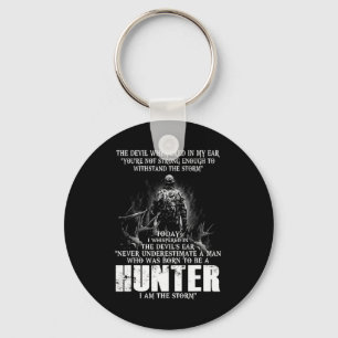 Who Was Born To Be A Hunter Fun Hunting Hunters Key Ring