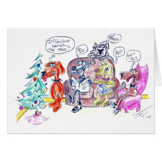 Who watered the tree? card