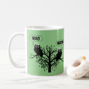 Who Whom Grammar Owls English Style Humour Coffee Mug
