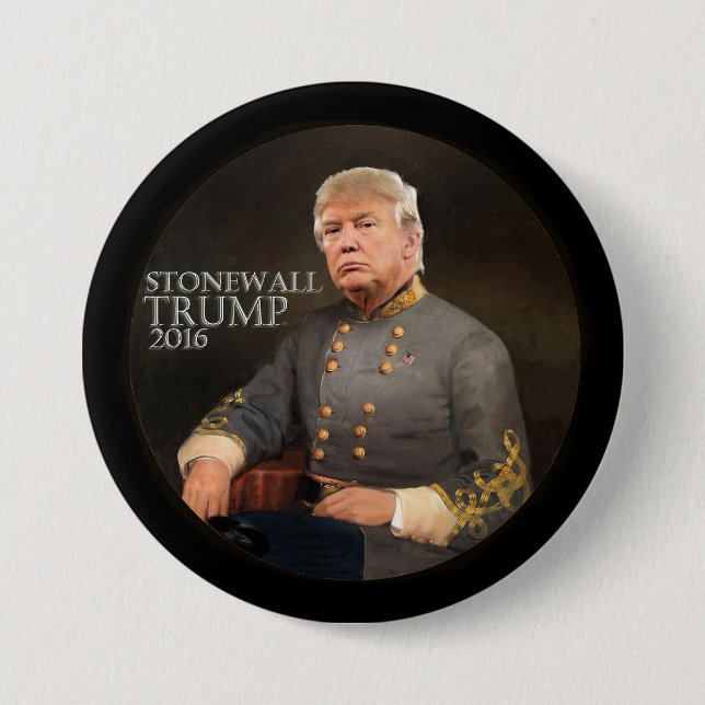 Who will build the wall? 7.5 cm round badge (Front)