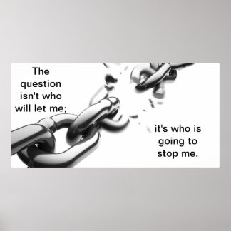 Who will stop me poster