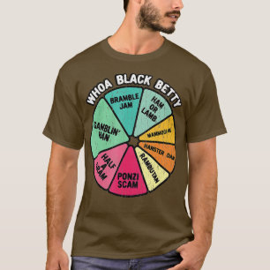 Whoa Black Betty  Funny 70s Classic Rock Music Pie T-Shirt