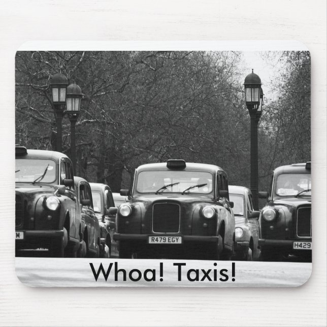 Whoa! Taxis! Mouse Pad (Front)