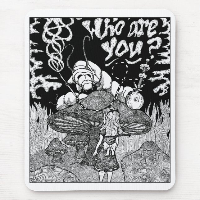 whoareyoubw mouse pad (Front)