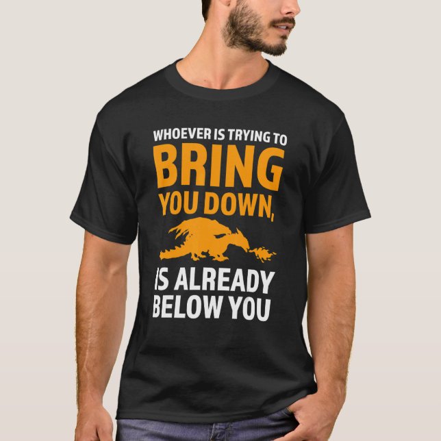Whoever Is Trying To Bring You Down Dragons Mythic T-Shirt (Front)