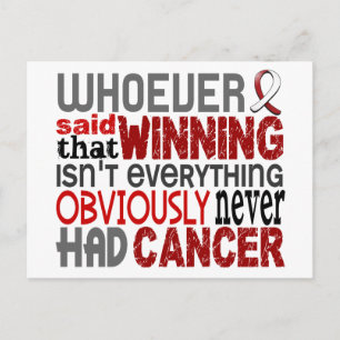 Whoever Said Head And Neck Cancer Postcard