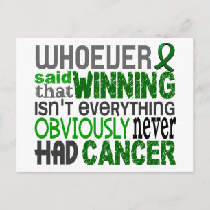 Whoever Said Liver Cancer Postcard