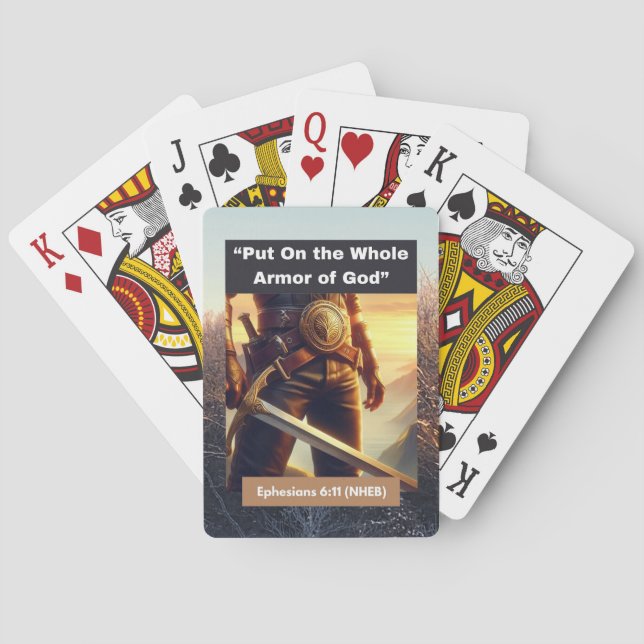 Whole Armour of God - Classic Playing Cards (Back)
