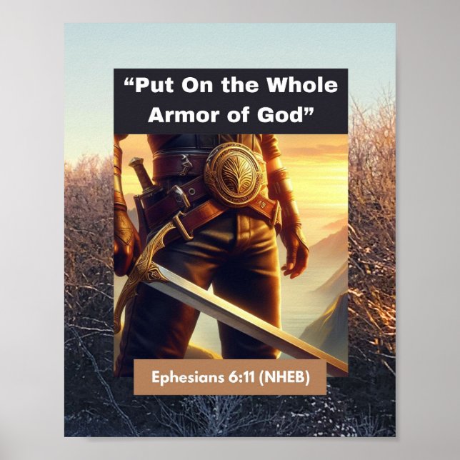 Whole Armour of God -  Poster Paper  (Front)