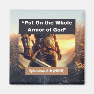 Whole Armour of God - Stone Magnet