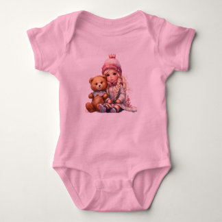 Whole body of a realistic baby sweetness. bodysuit