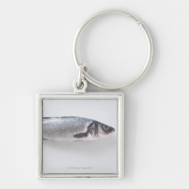 Whole branzini fish key ring (Front)