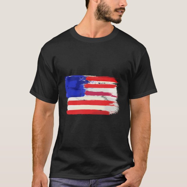Whole Family American Flag 4Th Of July T-Shirt (Front)