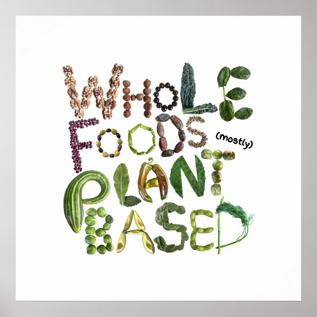 Whole Foods Mostly Plant Based - Healthy Eating Re Poster (Front)