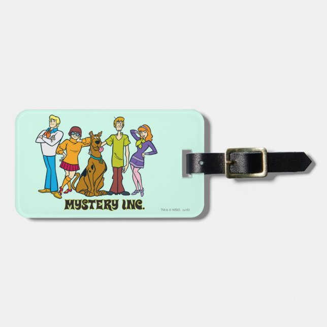 Whole Gang 12 Mystery Inc Luggage Tag (Front Horizontal)