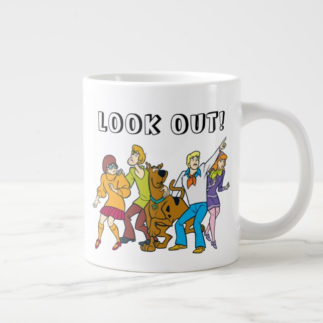 Whole Gang 13 Mystery Inc Large Coffee Mug (Right)