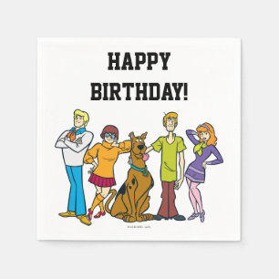 Whole Gang 14 Mystery Inc Napkin