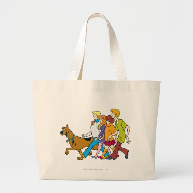 Whole Gang 18 Mystery Inc Large Tote Bag (Front)