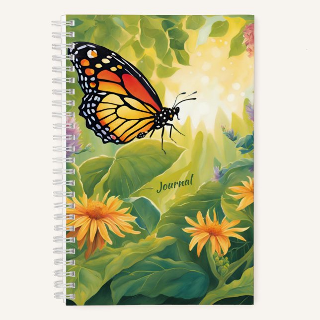 Whole Life Growth Butterfly Imagery Blank Journal (Front)