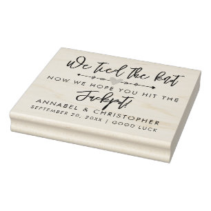 whole lotto love Lottery scratchcard Wedding favor Rubber Stamp