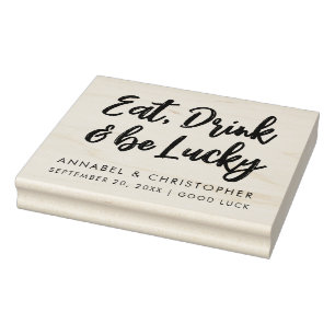 whole lotto love Lottery Ticket Wedding favor Rubber Stamp