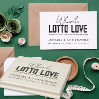 whole lotto love Lottery Ticket Wedding favor