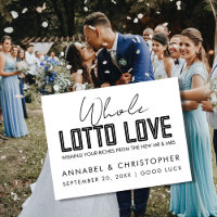 whole lotto love Lottery Ticket Wedding favour