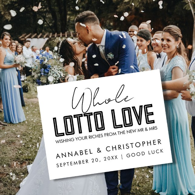 whole lotto love Lottery Ticket Wedding favour Envelope (Creator Uploaded)