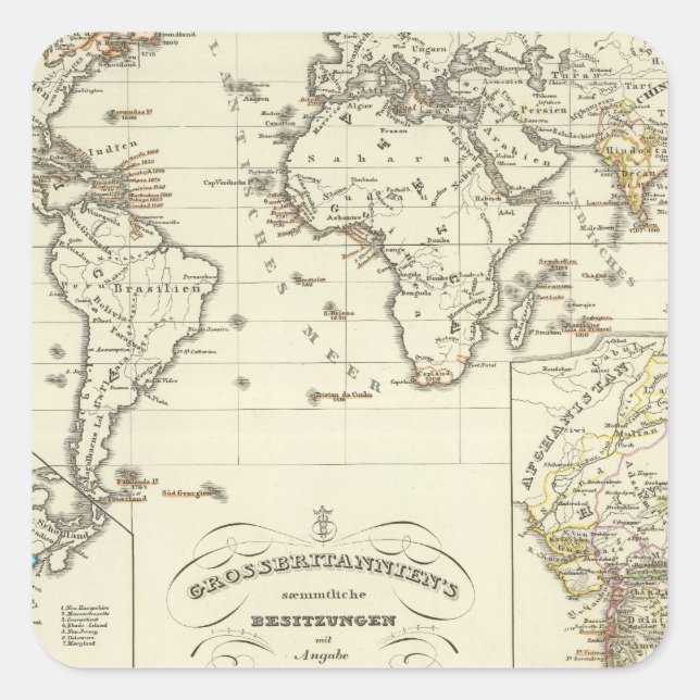 Whole of the UK Square Sticker (Front)