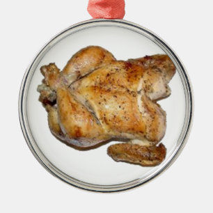 Whole Roast Chicken Metal Tree Decoration