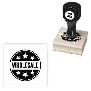 WHOLESALE Crafted Invoice Packaging Jet Black Ink  Rubber Stamp