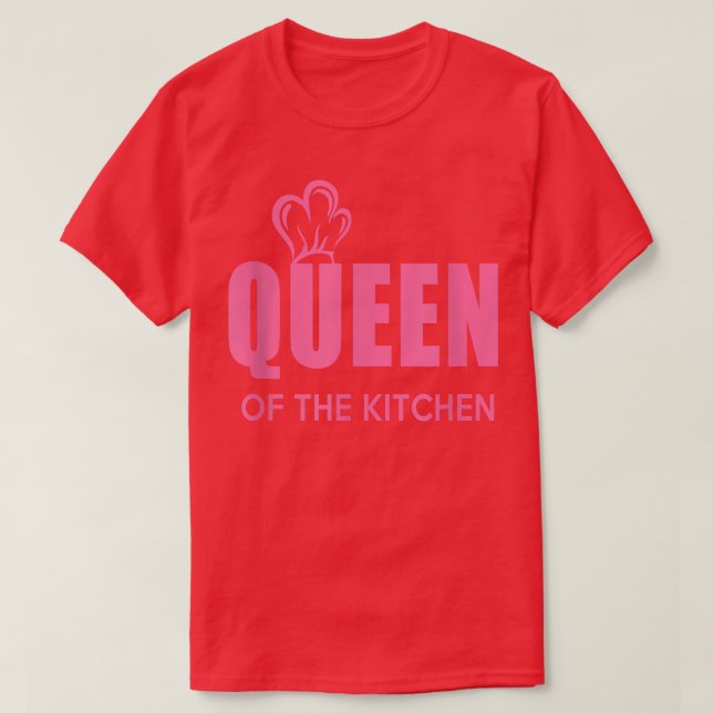 Wholesome Family Queen Of The Kitchen Cooking  T-Shirt (Design Front)
